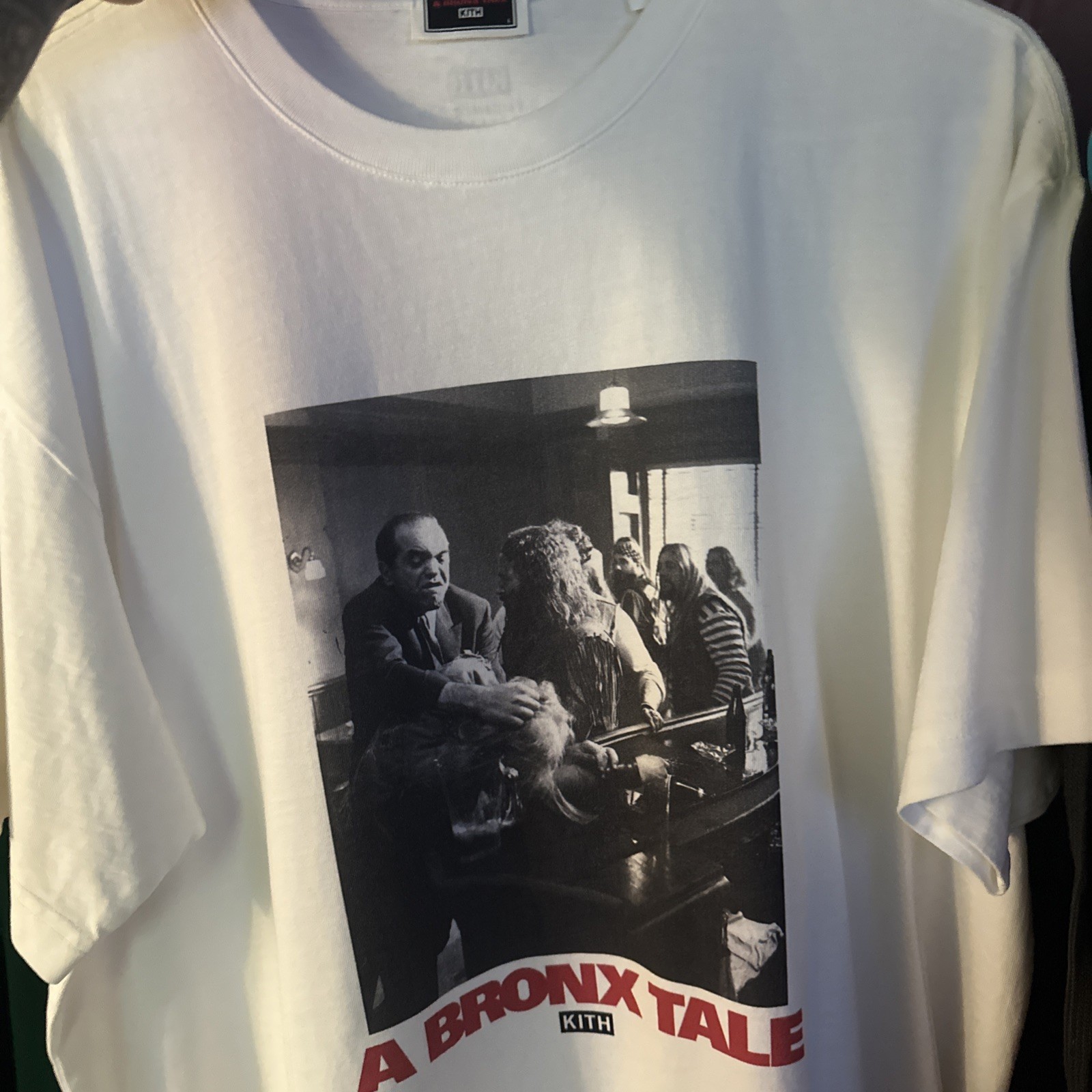 Kith x A Bronx Tale Can’t Leave Vintage Tee Mens Size Large White T-shirt