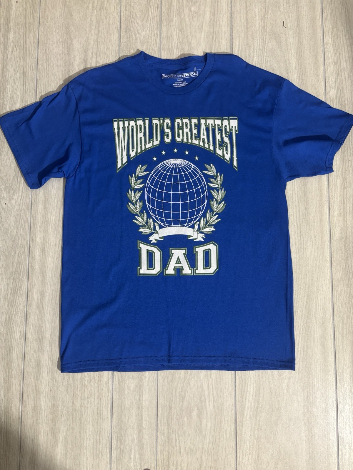 BROOKLYN VERTICAL Mens T-shirt Blue Size L