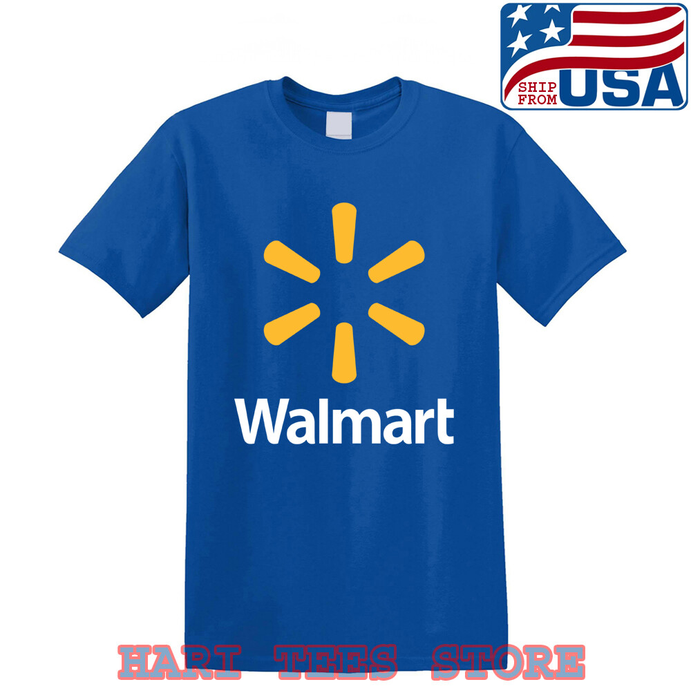 Walmart Store Men’s Royal Blue T-shirt Size S to 5XL
