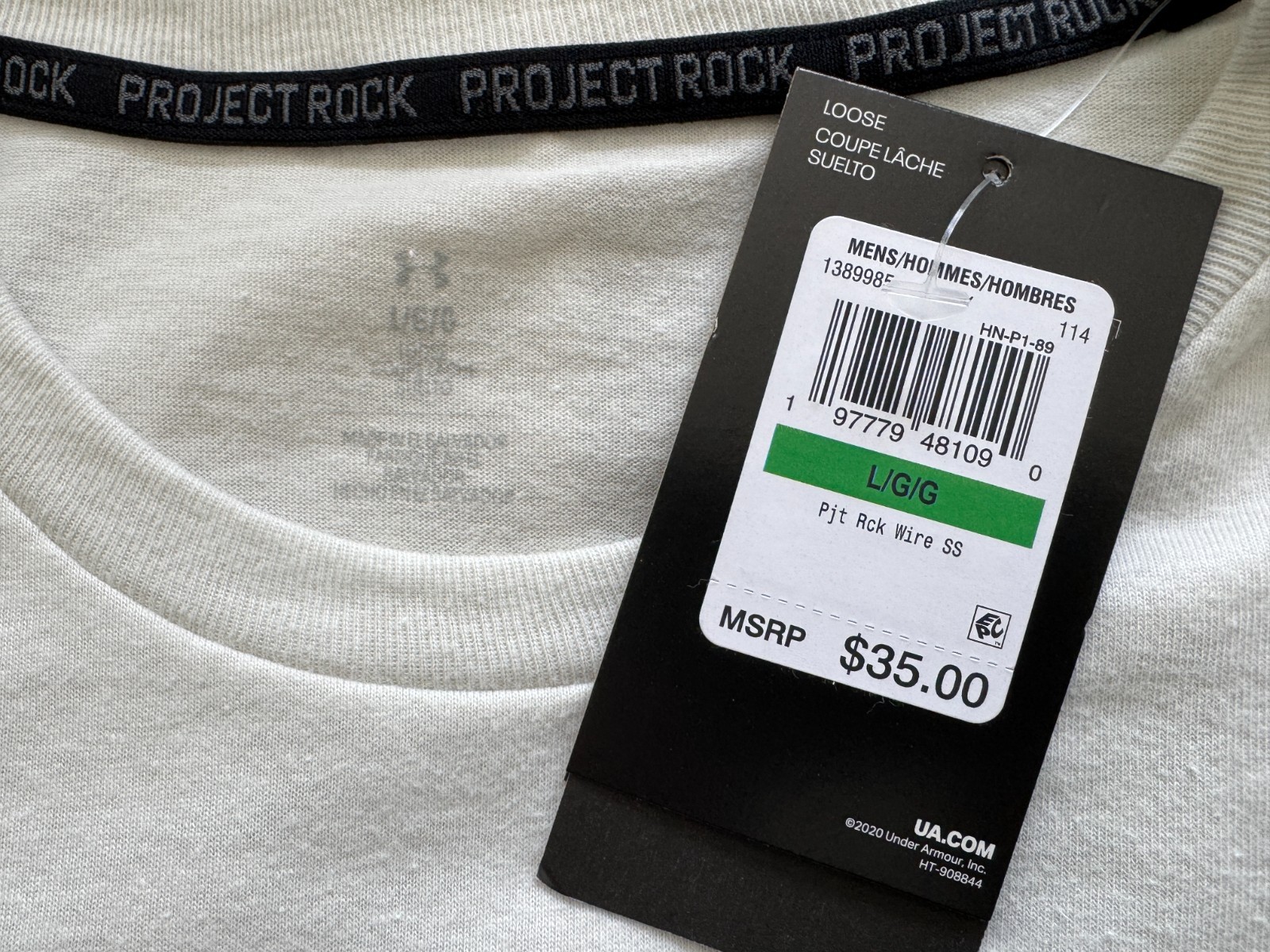 Under Armour Mens Project Rock Wire Short Sleeve T-Shirt Sz M/L/XL/2XL/3XL New