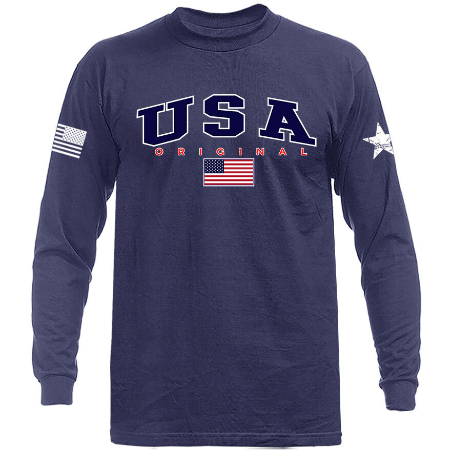 USA Original US Flag Graphic Long Sleeve