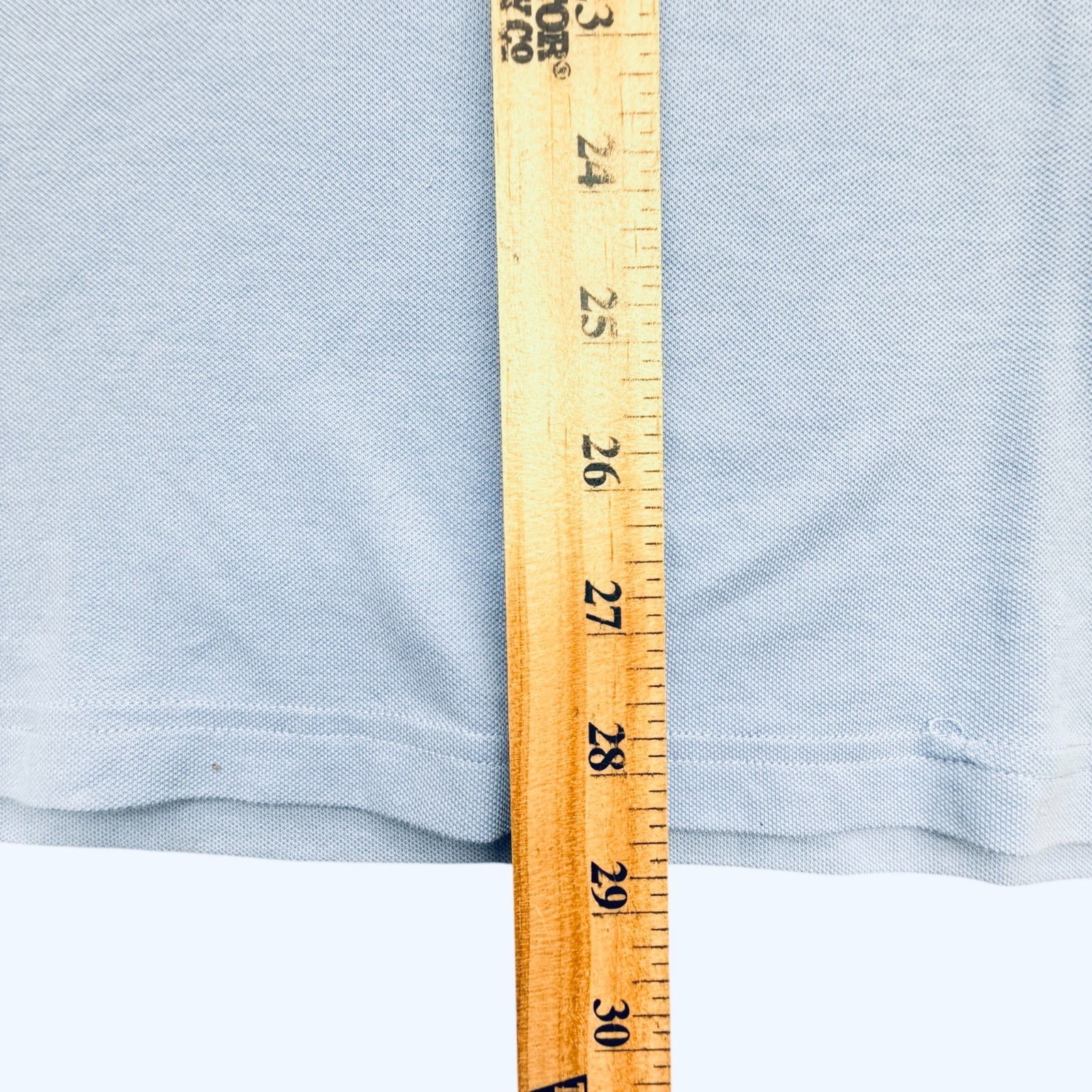 Mack Weldon Silver T-Shirt Mens Sz Large Blue Supima Cotton Blend Stripe Collar