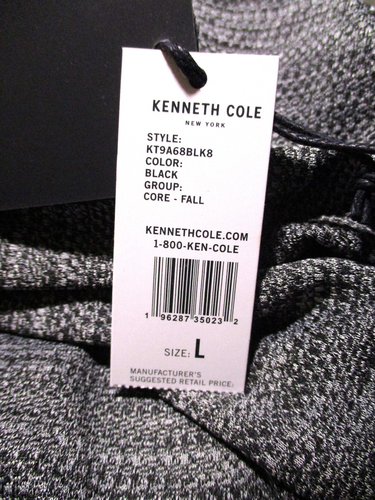 Kenneth Cole Active Men’s Short-Sleeve Crewneck Compression Shirt, Size L, New