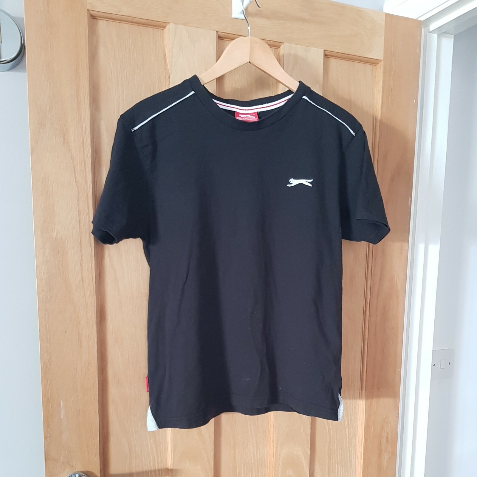 Slazenger Mens Black T Shirt Size XS Good Used Condition