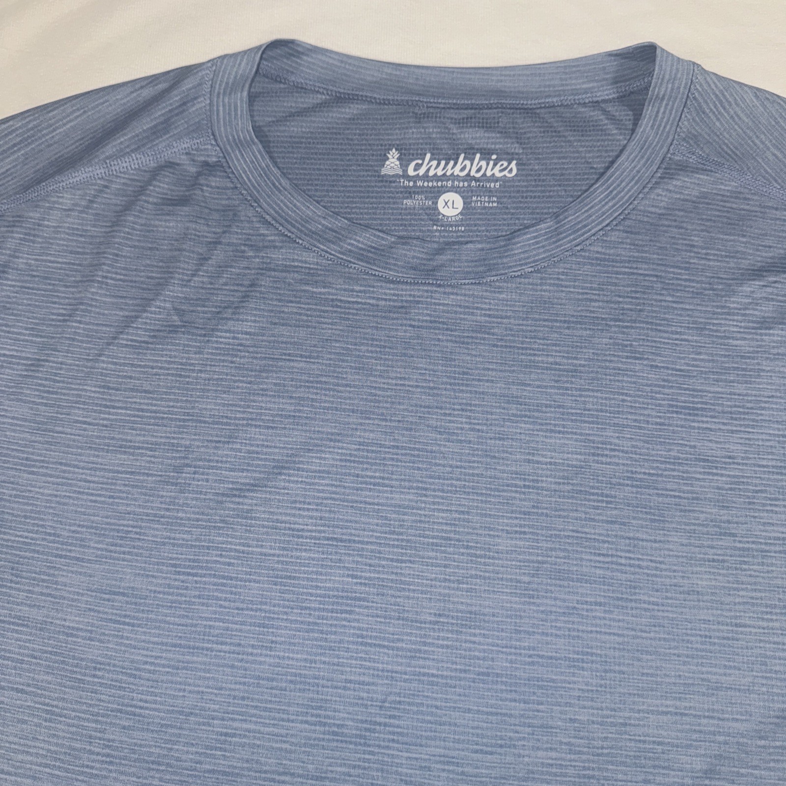 Chubbies T-shirt Mens Size Extra Large Blue Short Sleeve Lightweight Stretch