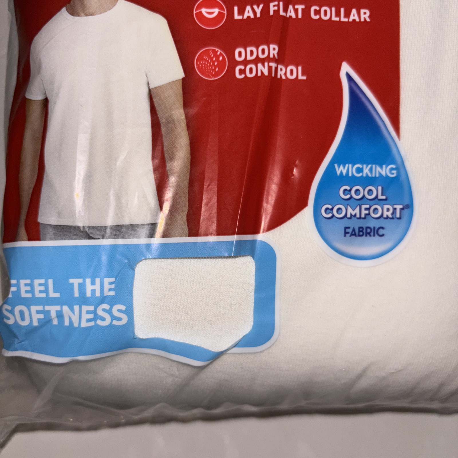 Hanes Men’s FreshIQ ComfortSoft Crewneck Undershirt – White (Pack of 6) (2135P6)