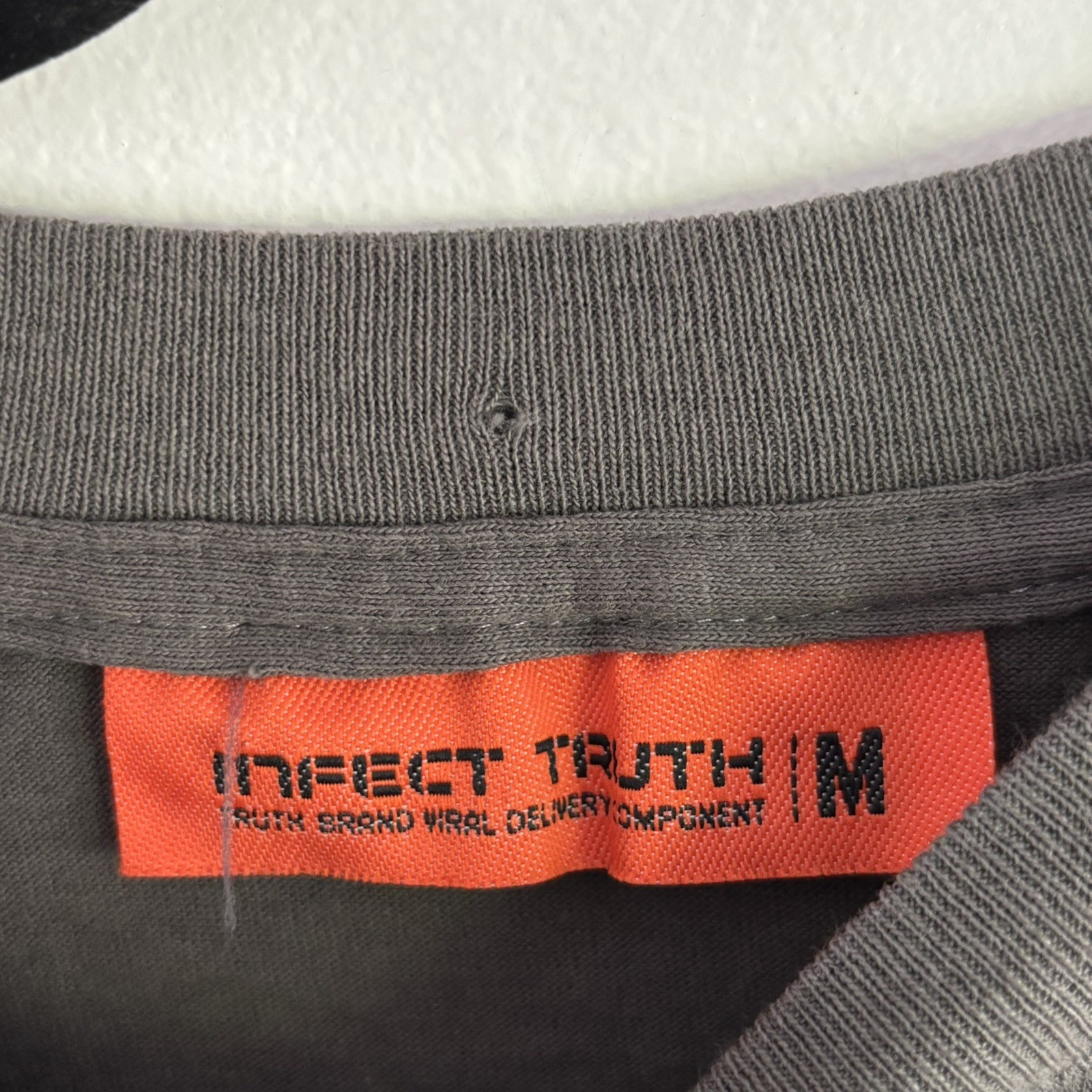 TRUTH Brand Orange Binoculars Anti Tobacco Men Medium Shirt No Smoking Vintage