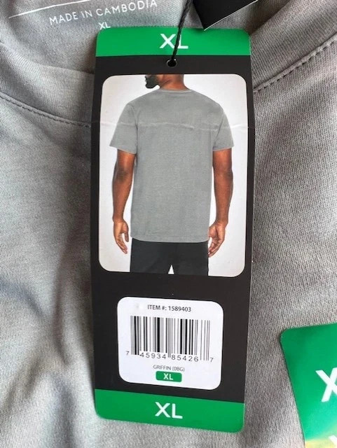 Banana Republic Men’s Luxe Touch Tee Monument (Gray) XXL New w Tags