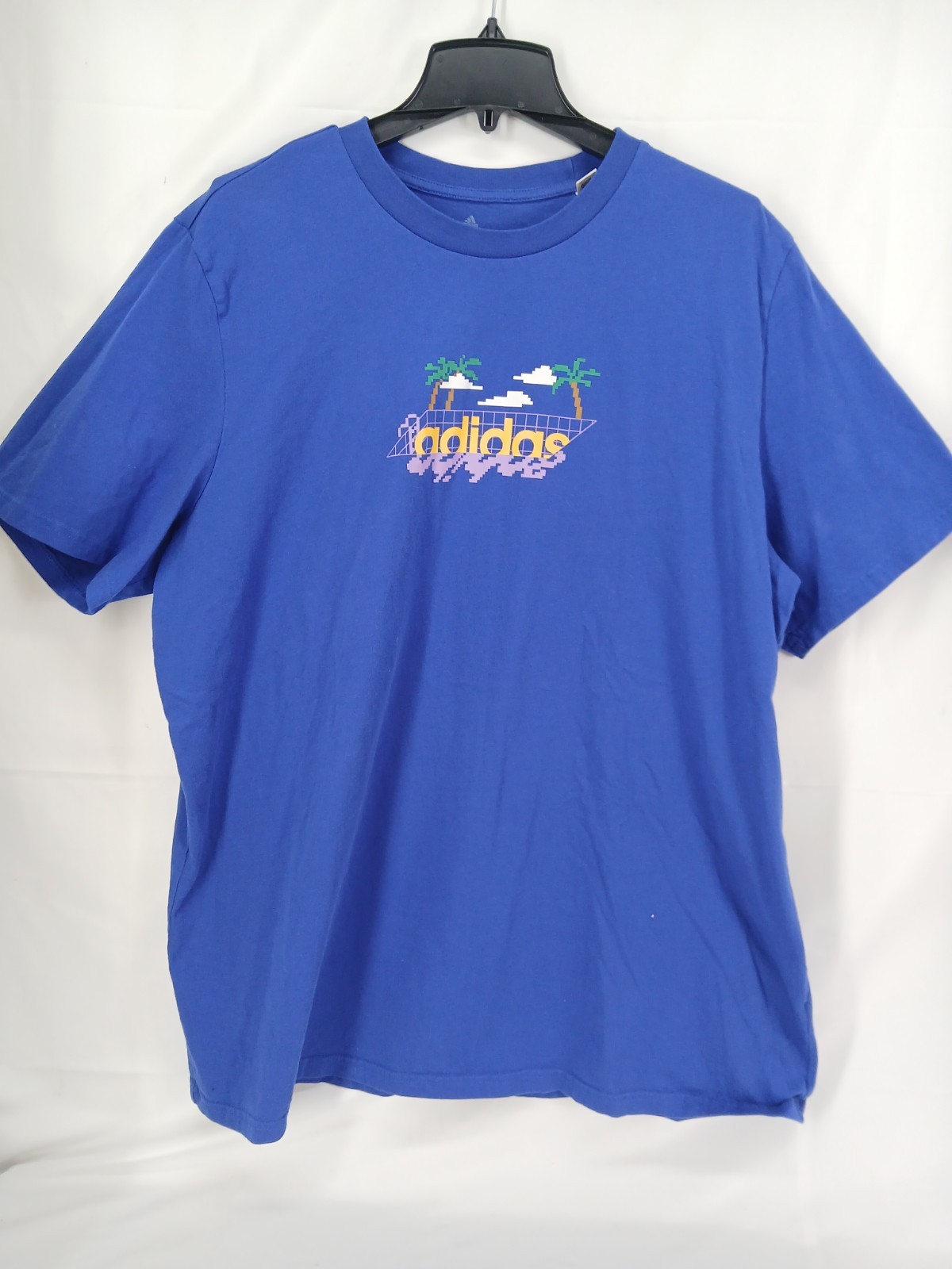 Adidas Men’s 2X Crew Neck T-Shirt Multi Sport Team Royal Blue