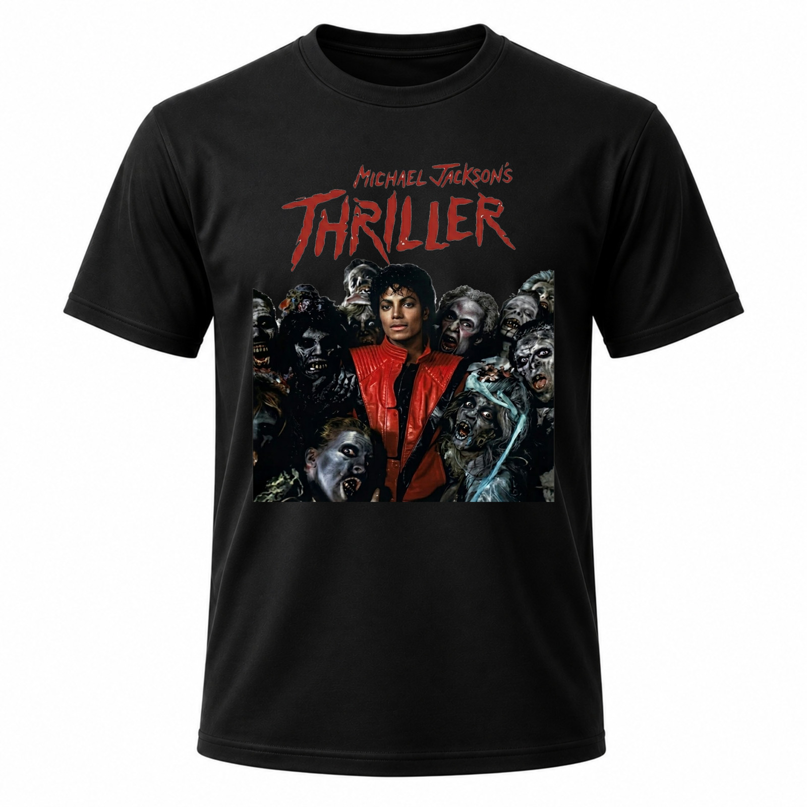 Michael Jackson Men’s Black Thriller Graphic T Shirt