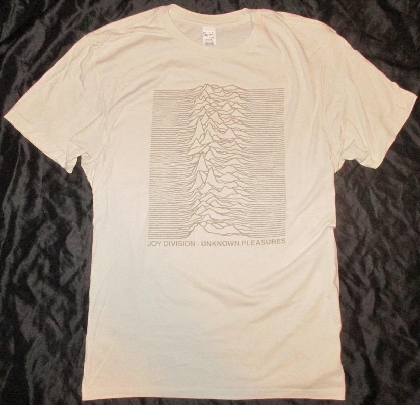 Joy Division Unknown Pleasures Tone On Tone Soft T-Shirt Men’s Medium M Rock New