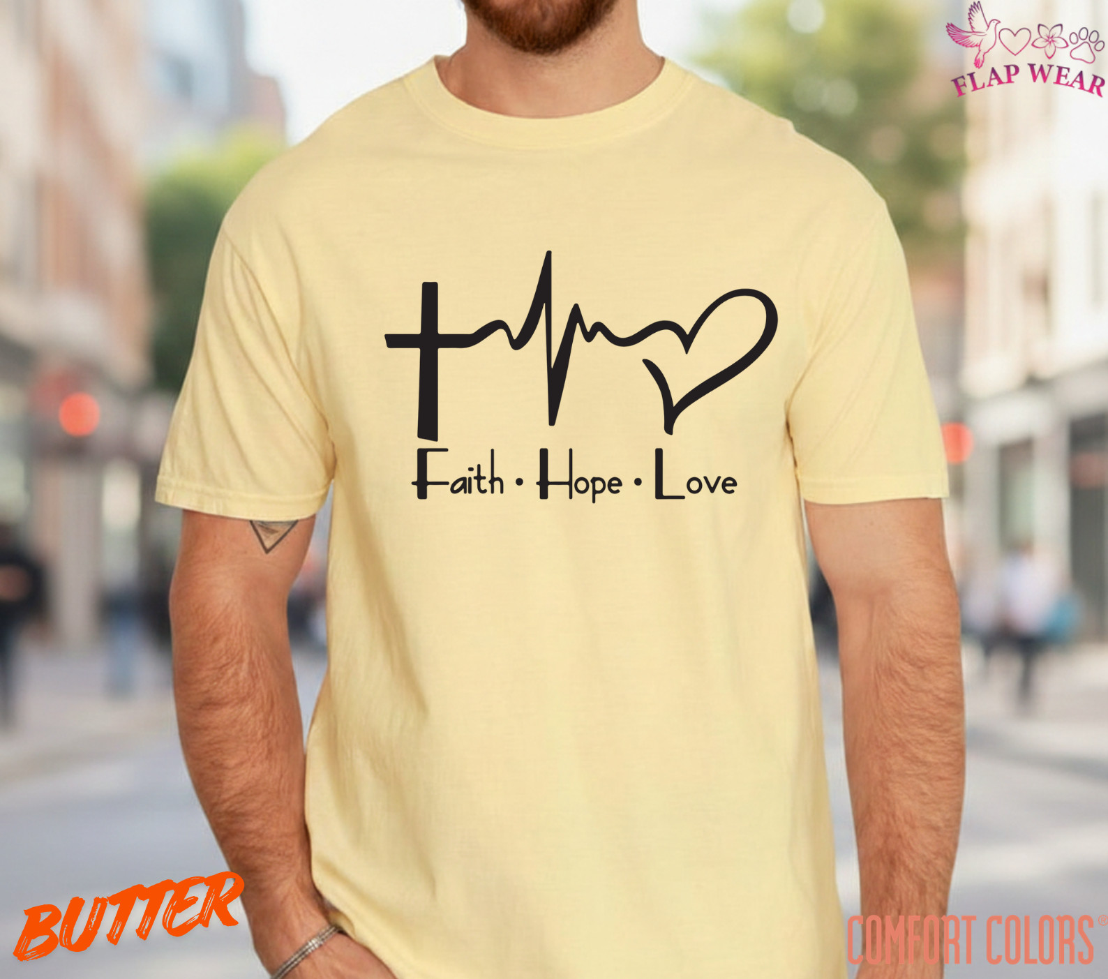 Unisex Faith Hope Love T-Shirt, Men T shirt,Women T shirt Gift Religion Top