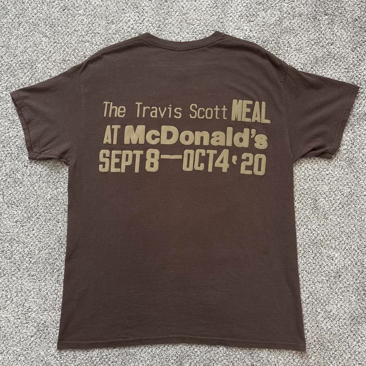 Travis Scott X Mcdonalds Collab Cactus Plant Flea Market Receipt Shirt ** RARE**