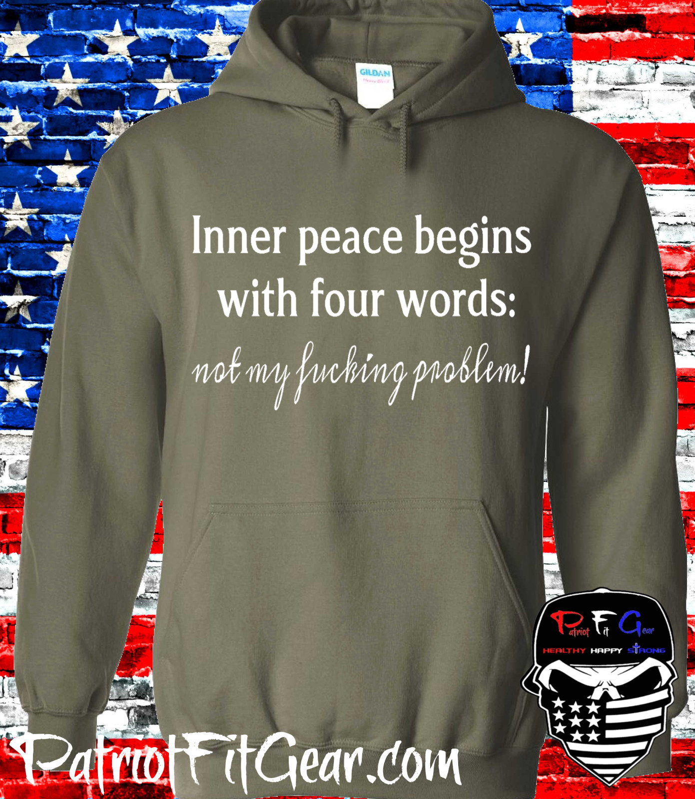t-shirt, Inner Peace Begins With 4 Words, Not My F*cking Problem, Humor, Hoodie
