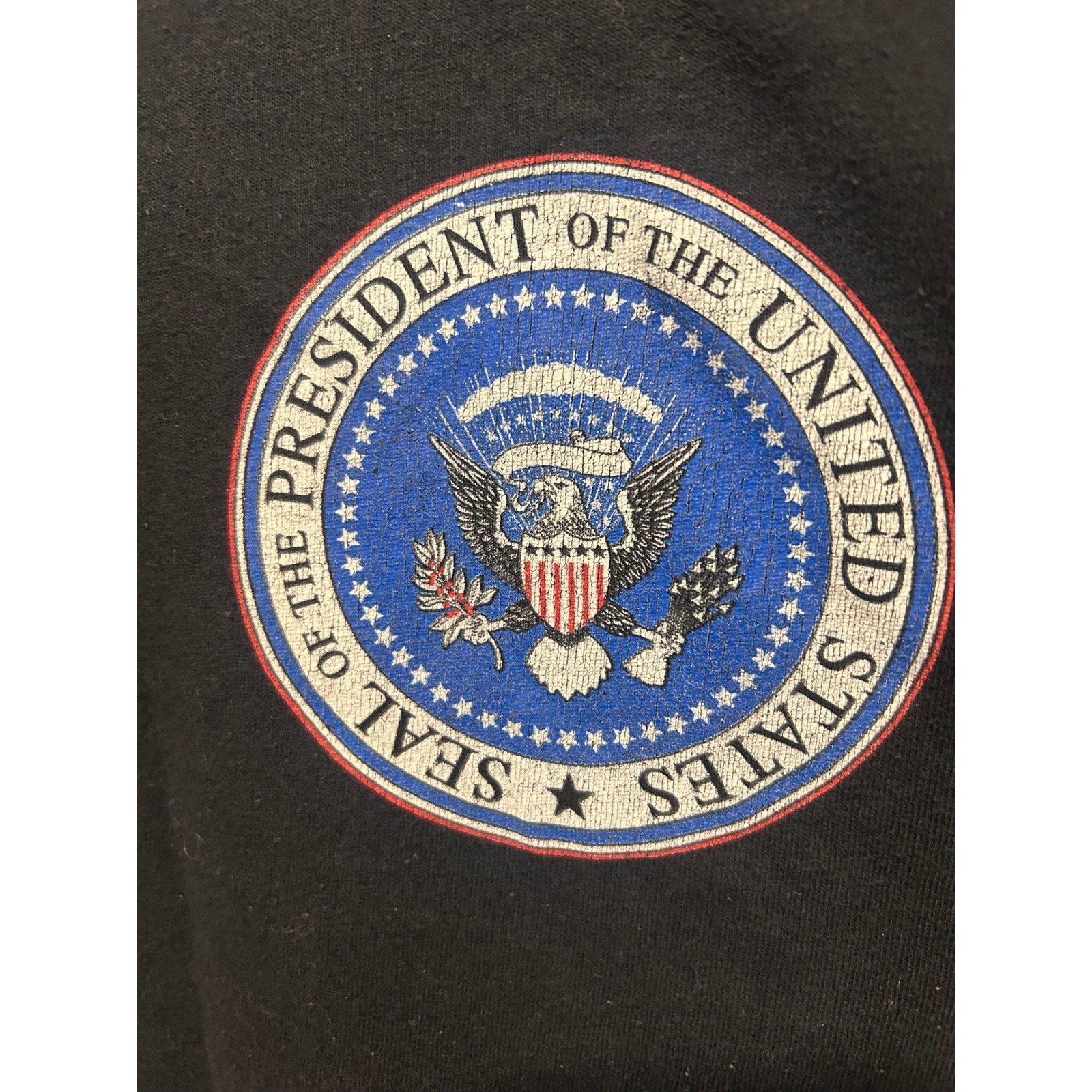 Trump 2020 President Seal Graphic T-Shirt Mens 3XL Black Heavy Cotton Tee