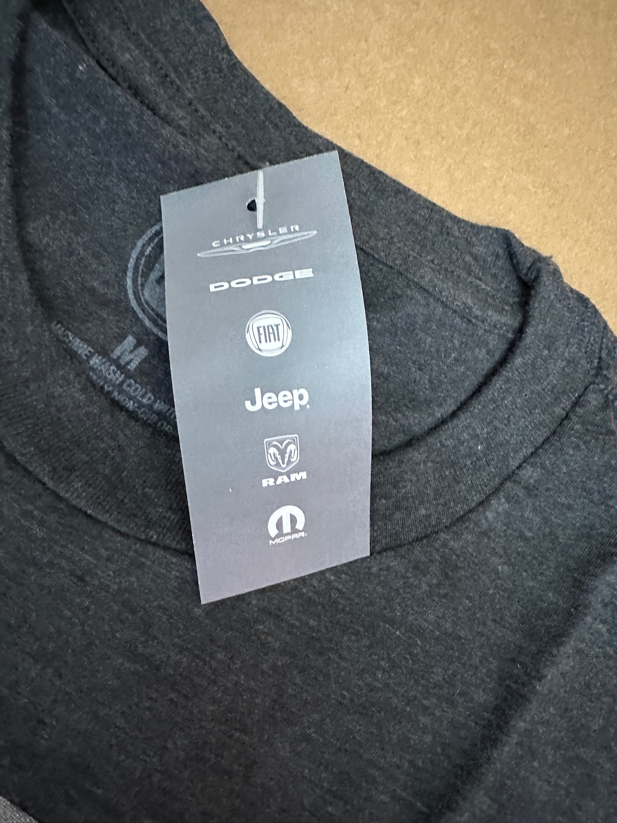 Men’s Fiat Vintage Badge Graphic Short Sleeve Tagless T-Shirt in Heather Grey