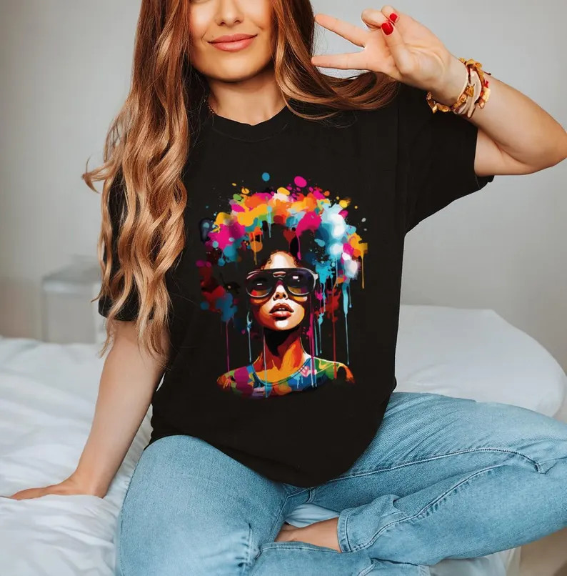 Black Women Graphic Shirt Juneteenth Black History Activism Tee