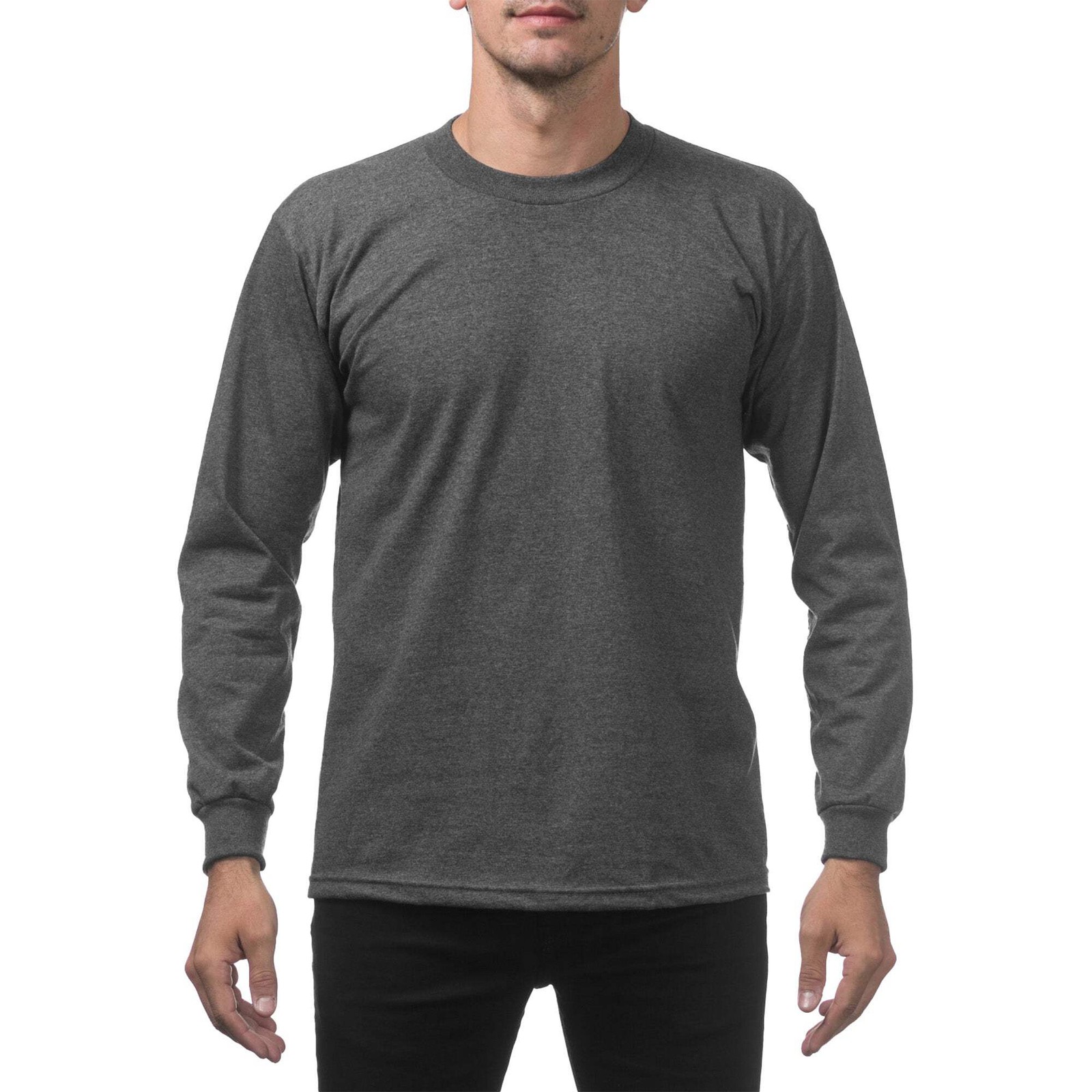 Pro Club Men’s Heavyweight Cotton Long Sleeve T-Shirt
