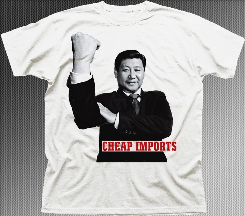China President Xi Jinping Finger Cheap Imports funny t-shirt UK t-shirt 9490