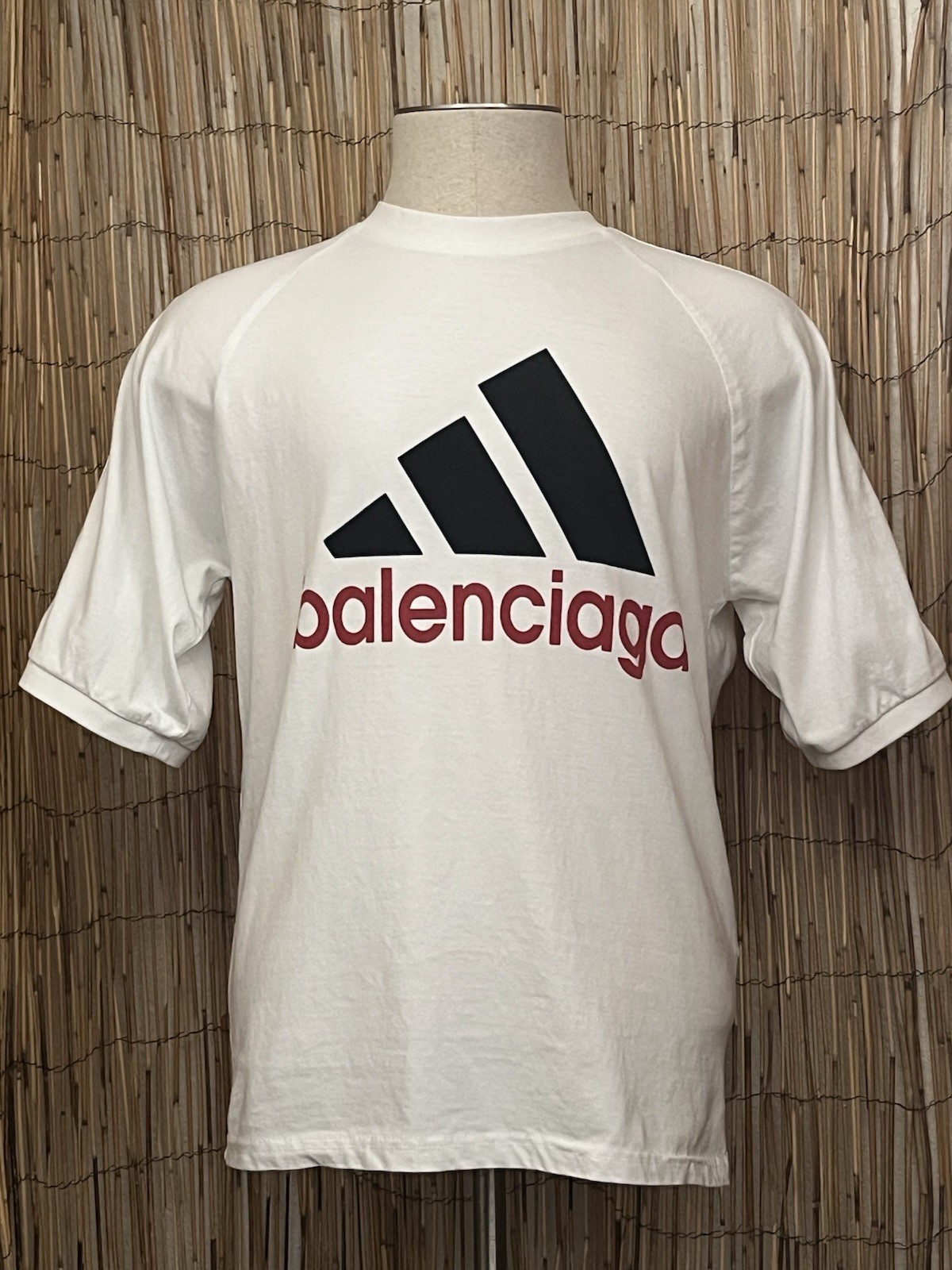 Adidas Balenciaga Men’s Tee-Size Small-Cotton Poly Blended Knit