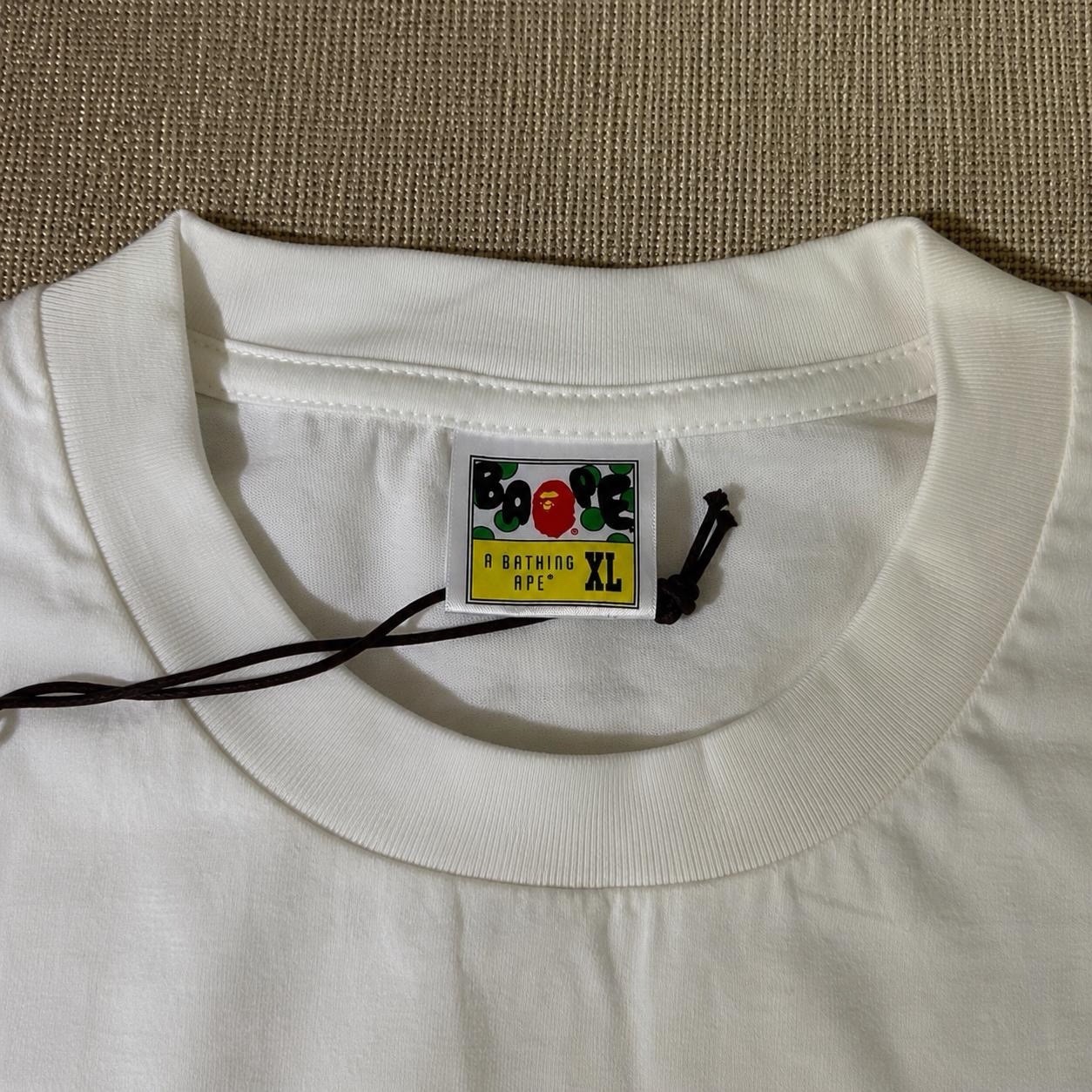 BAPE Pink Color Camo Big Ape Head White T-Shirt (NEW) Size XL