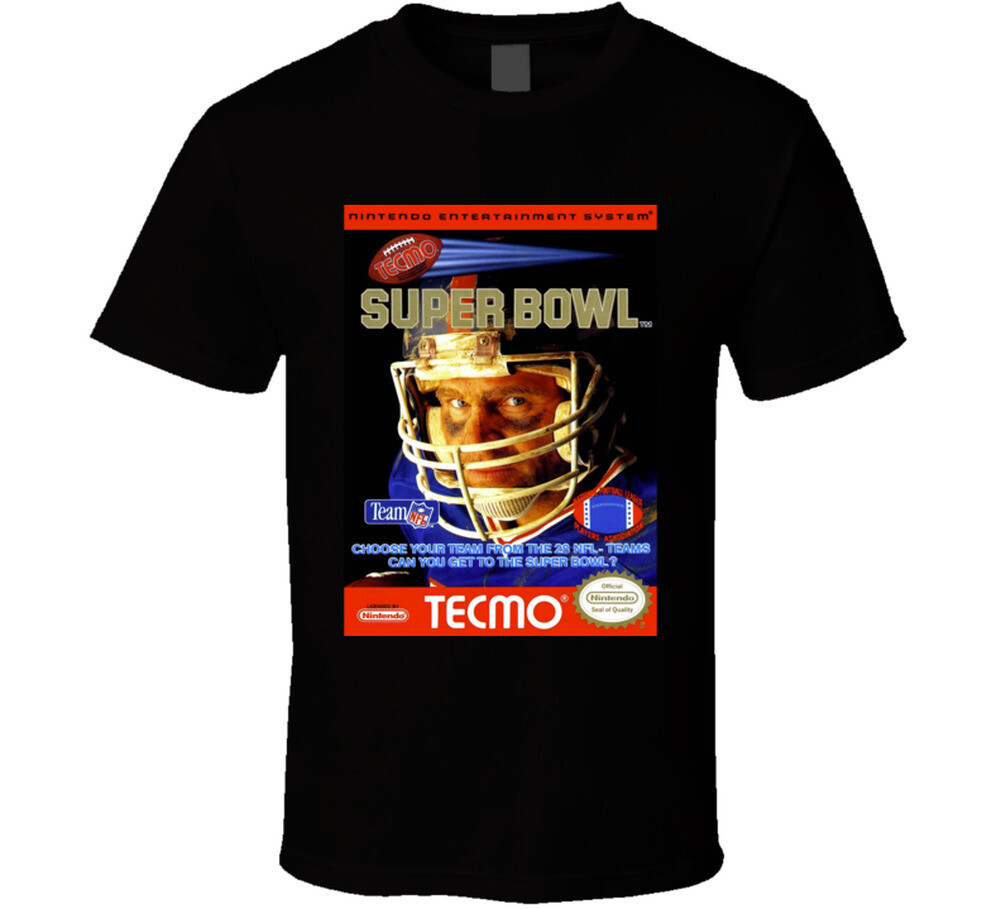 Tecmo Super Bowl Nes Video Game Cover T Shirt