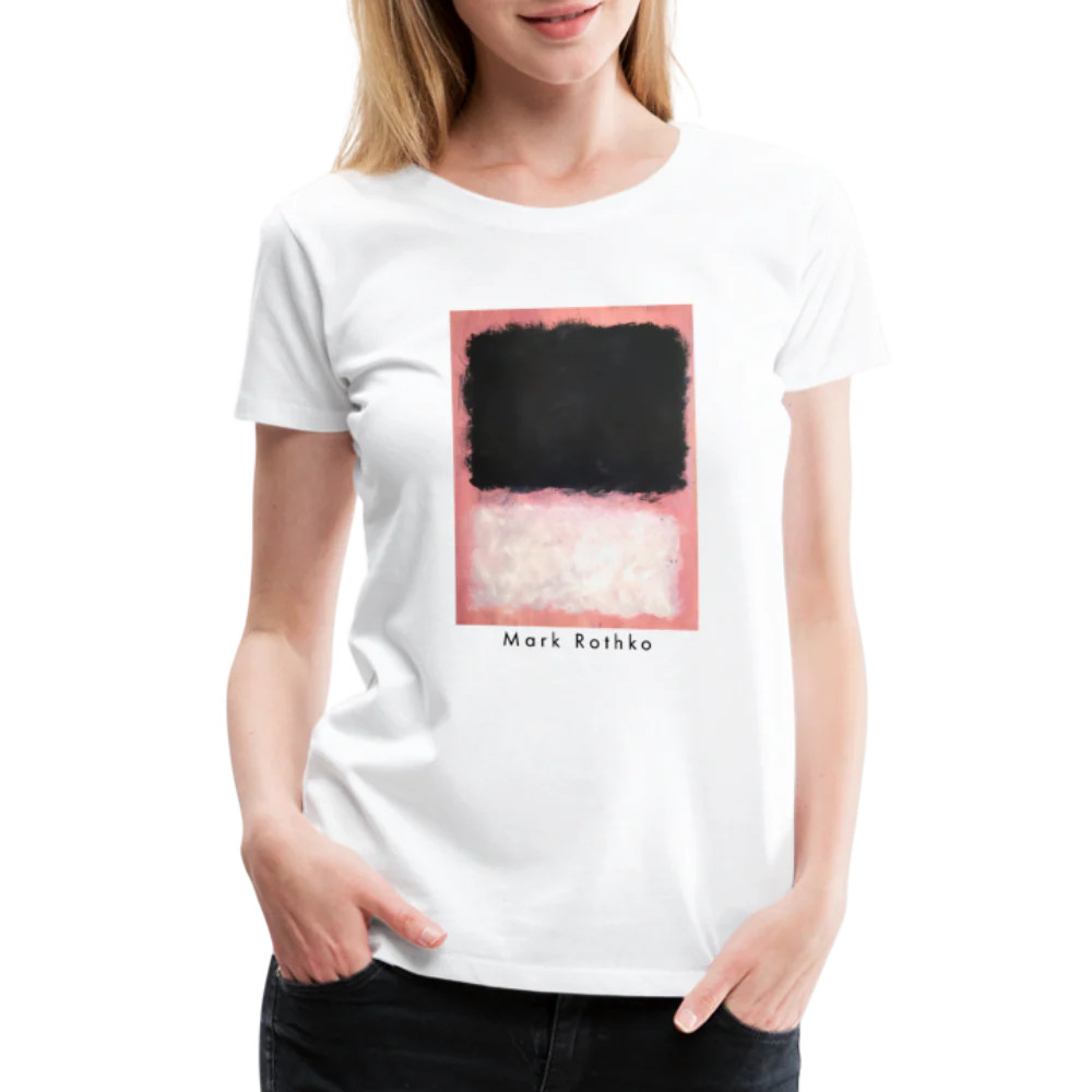 Mark Rothko – Untitled, Pink, Black and White Art T-Shirt