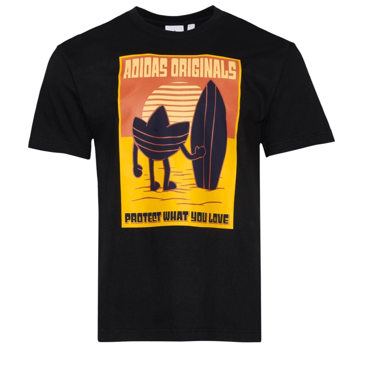 NEW MENS ADIDAS ORIGINALS CALIFORNIA SURFBOARD TREFOIL TEE SHIRT~ LARGE #124100