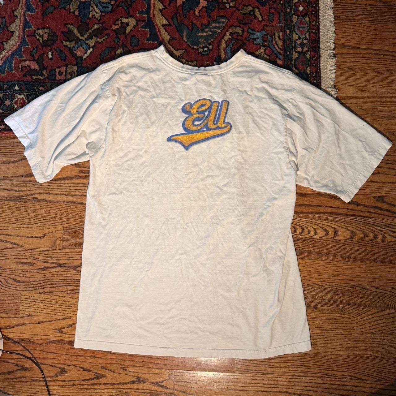 Ecko United. white and blue cotton baseball graphic skate tee
