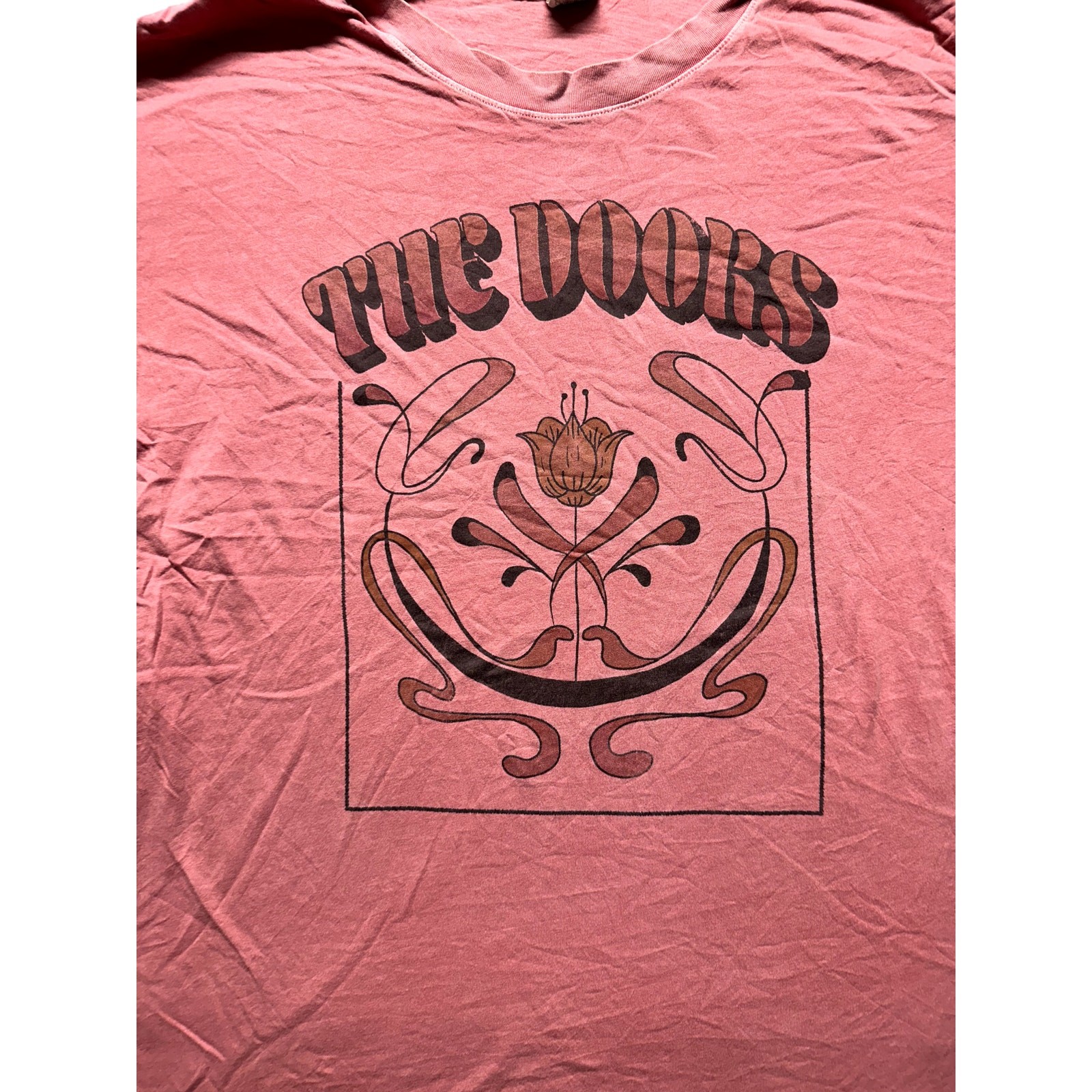 American Eagle The Doors Band Tee Pink Graphic T-Shirt XS
