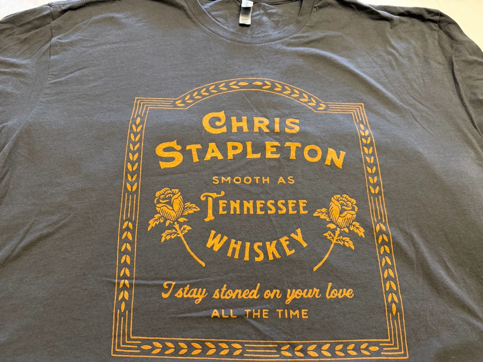 Chris Stapleton Smooth As Whiskey T Shirt In Sz XXL