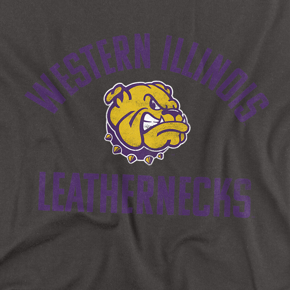 WIU Adult T-Shirt Leathernecks Logo, Charcoal, S-5XL