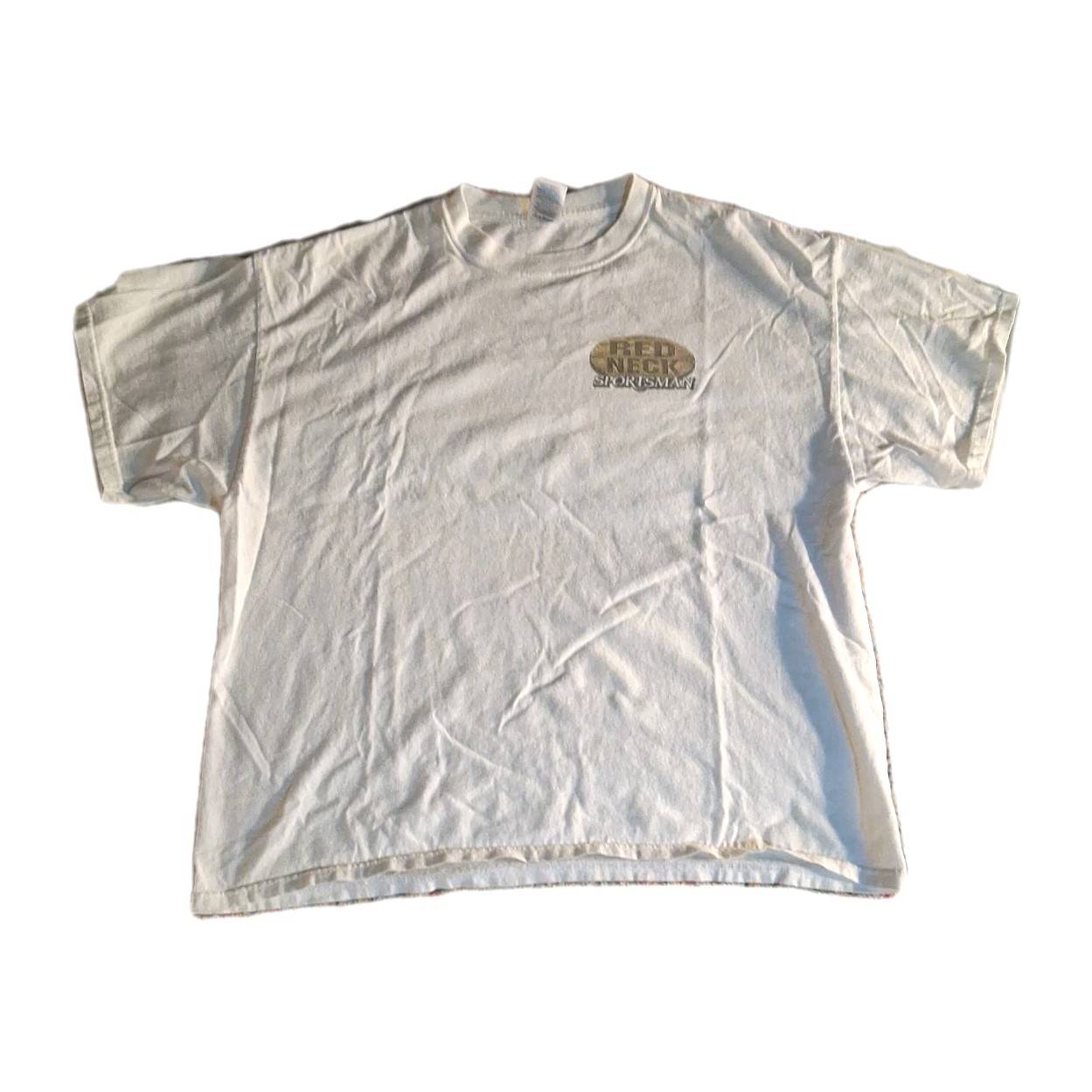 Delta Magnum Weight Funny Vintage 90s White Redneck Sportsman Shirt Size XL