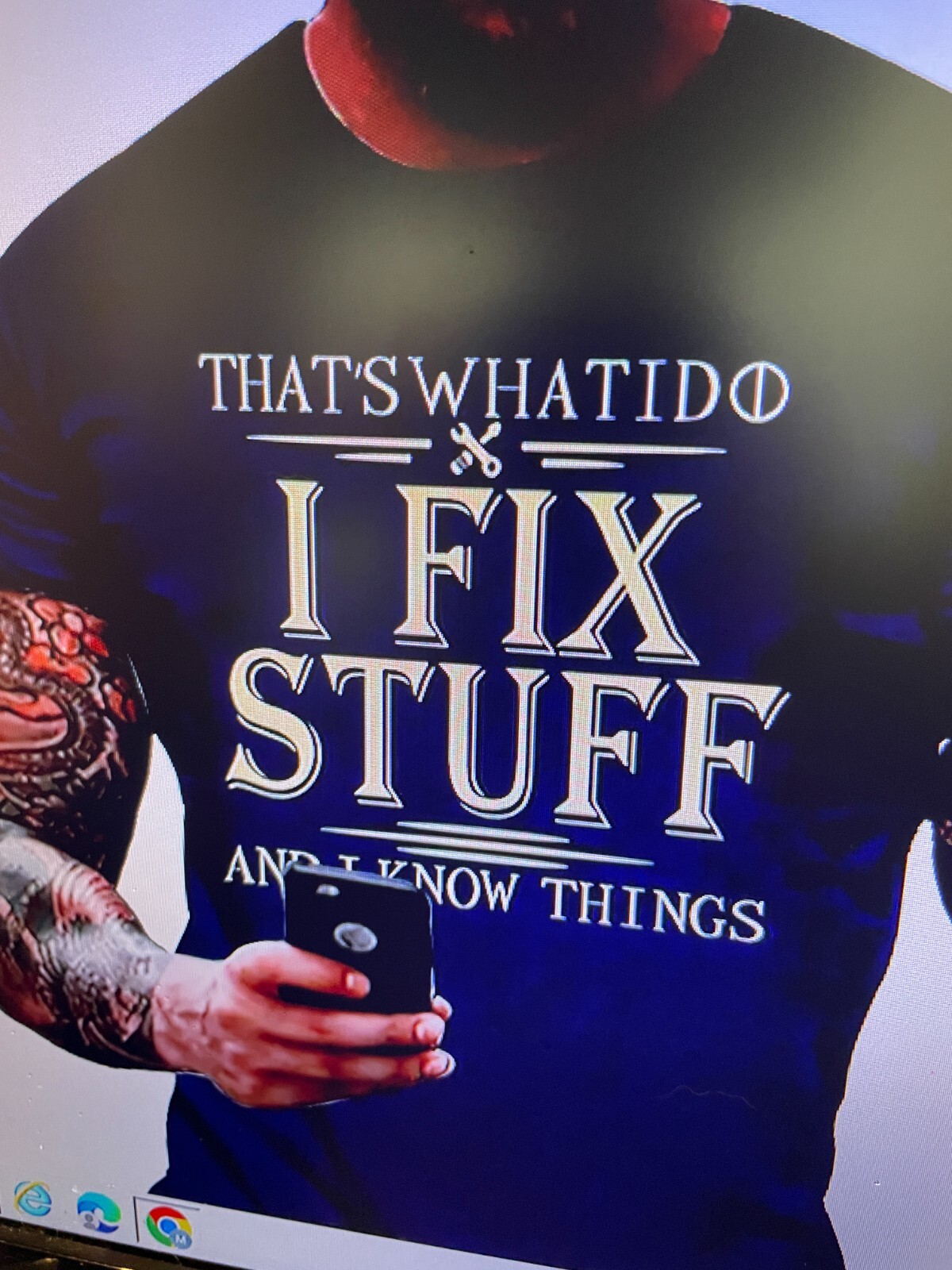 ” I Fix Stuff And I Know Things” T-Shirt (BREATHABLE SPORT) MEN’s SIZE XXL