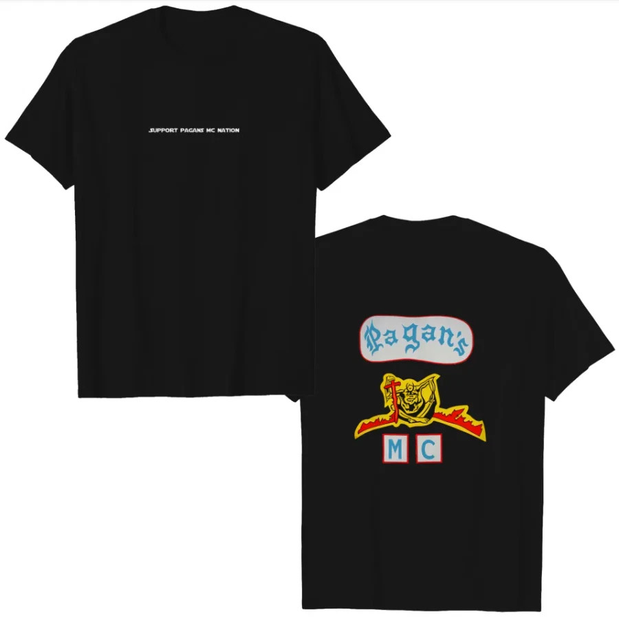 Pagans Motorcycle Club Support – Double-Sided Heavyweight T-Shirt NEW ITEM
