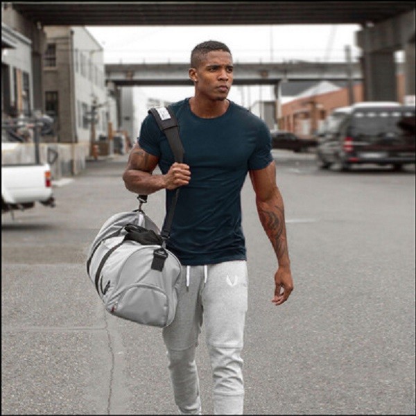 Men’s Gym Bodybuilding Fitness Cotton Clothing Muscle Muscle T-shirt Tee Vest