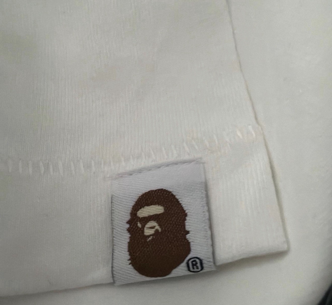 A Bathing Ape BAPE X Youngboy Baby Milo White Cotton Tee Size M