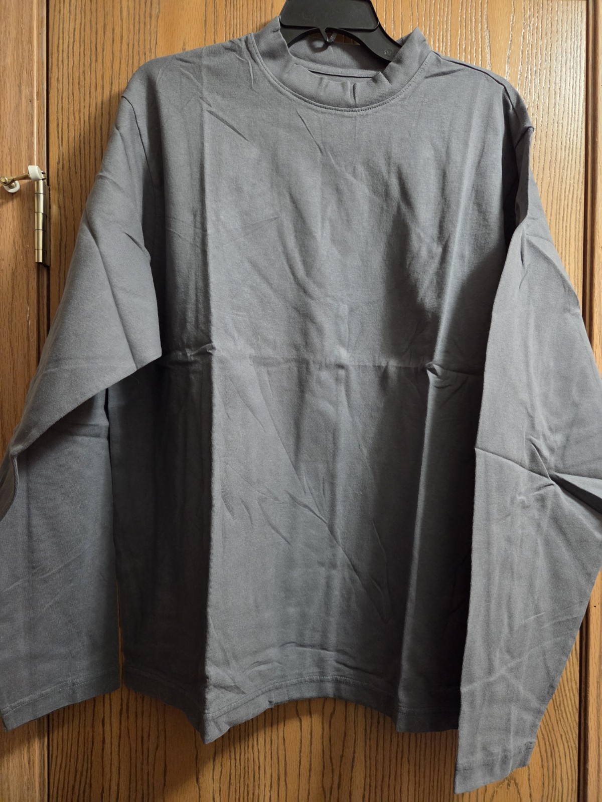 Yeezy X Gap Long Sleeve T-shirt Size M Dark Gray Unisex New Boxy Fit
