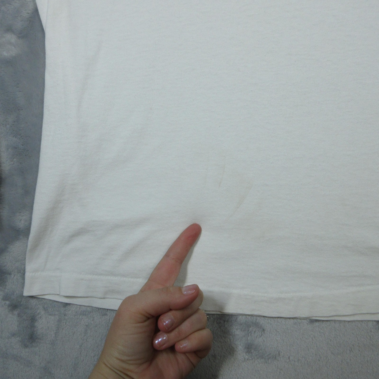 Vintage Fruit of the Loom Shirt Men XL White Mock Neck Long Sleeve USA 90s Thras