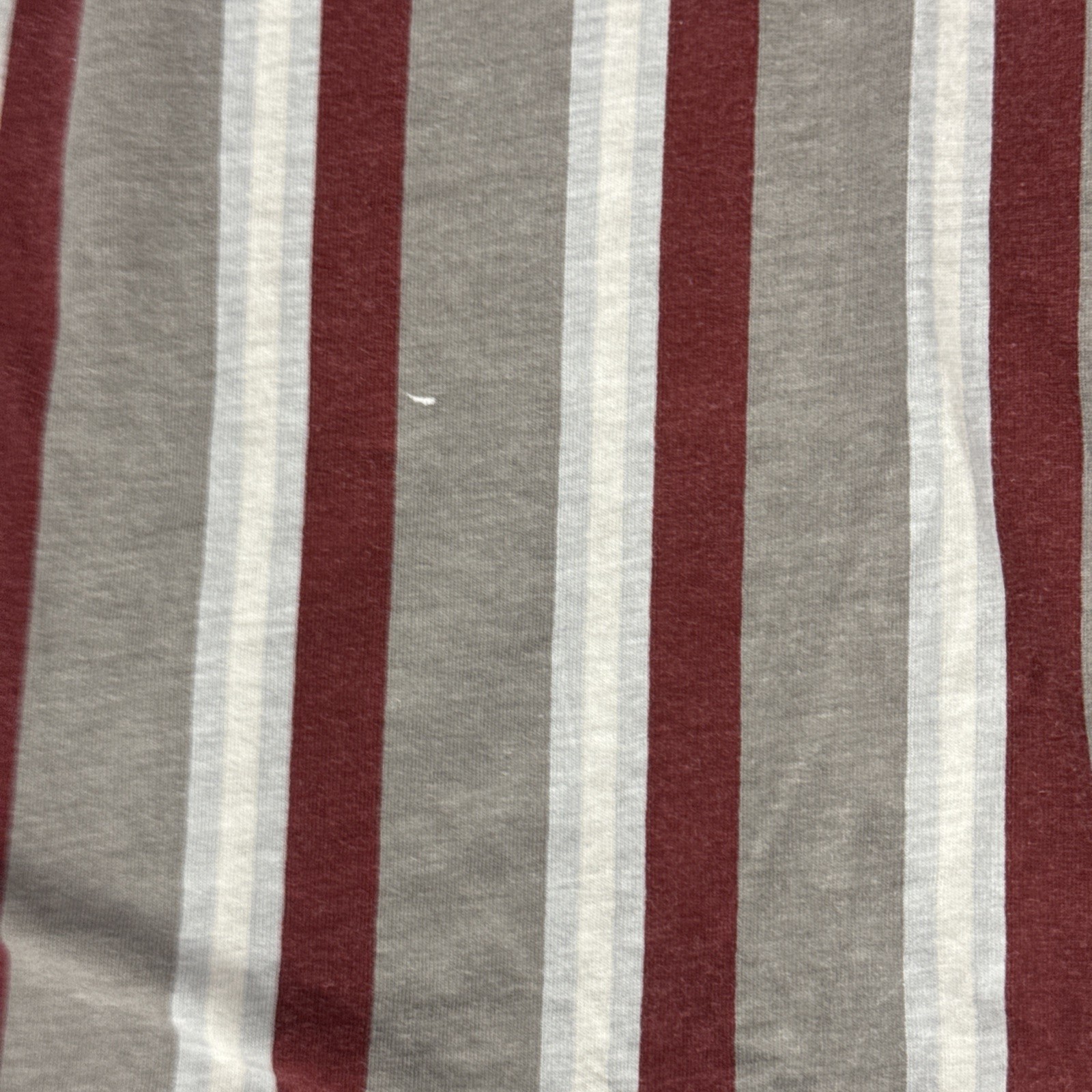 STUSSY T Shirt Mens XL Multicoloured Striped Short Sleeve Embroidery Crew Neck