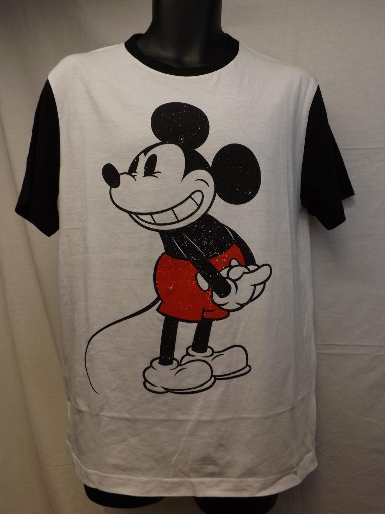 New Mickey Mouse Disney Adult Unisex Mens Sizes S-M Licensed White Shirt