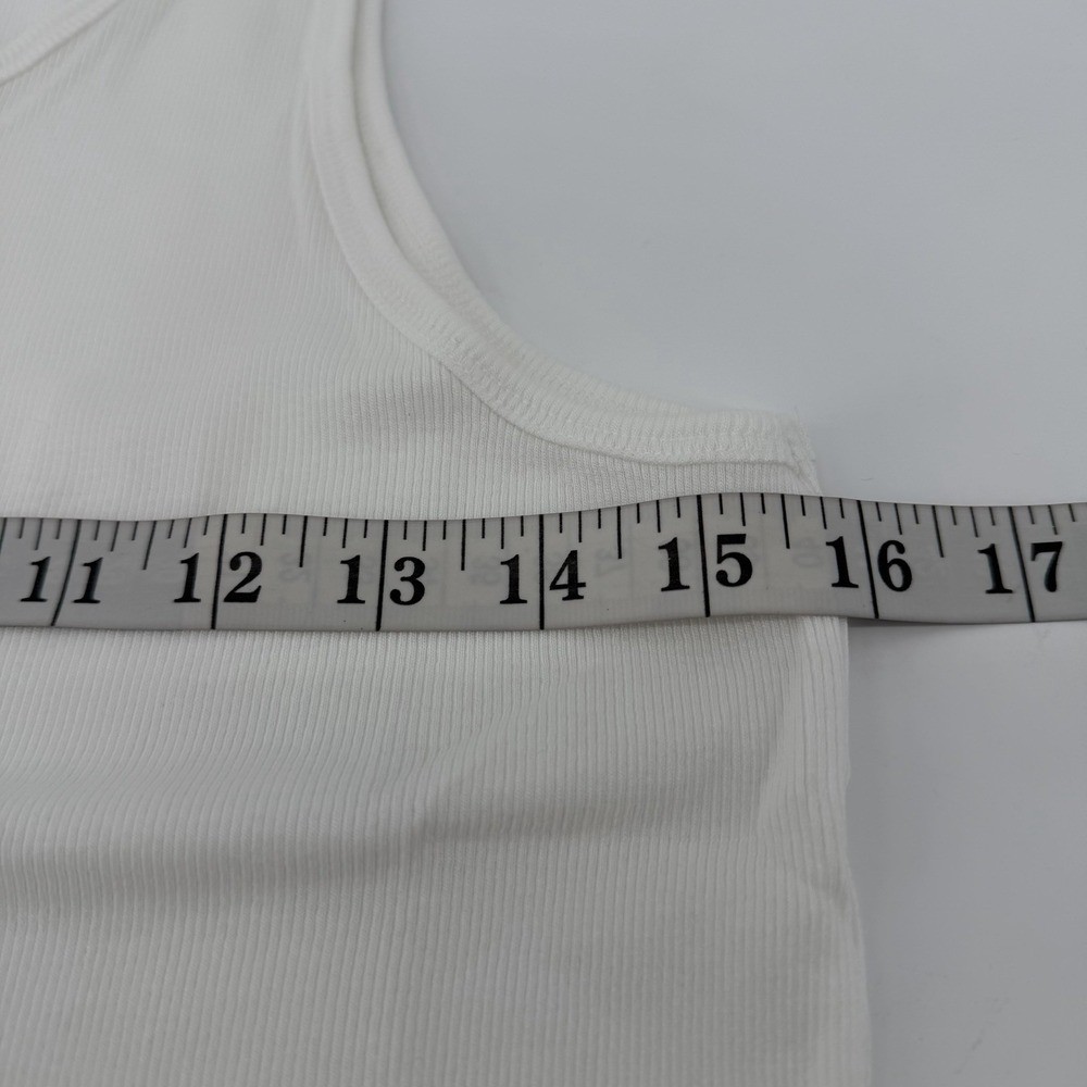 Todd Snyder Tank Top Mens S White Ribbed Tank Top KN1270422 Pima Cotton Modal