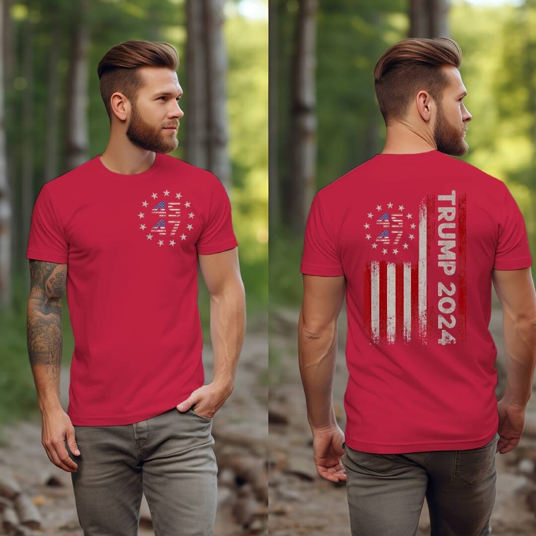 Trump 2024 MAGA 45 47 Missed Me Never Surrender Legend Flag PA Shooting T-Shirt