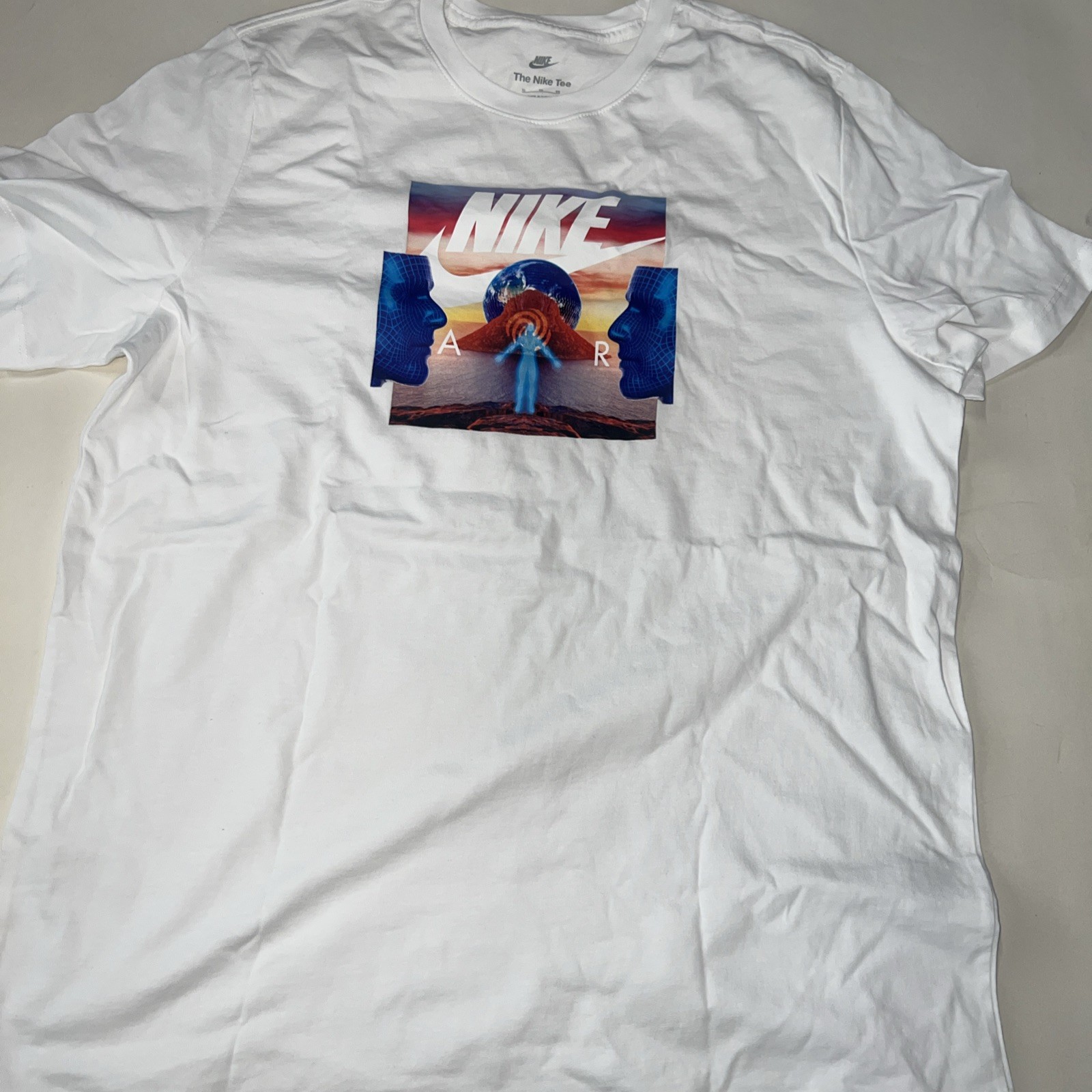 Nike Sportswear NSW Festival Photo Men’s White T-Shirt Sz XL DQ1065-100 $35 NEW