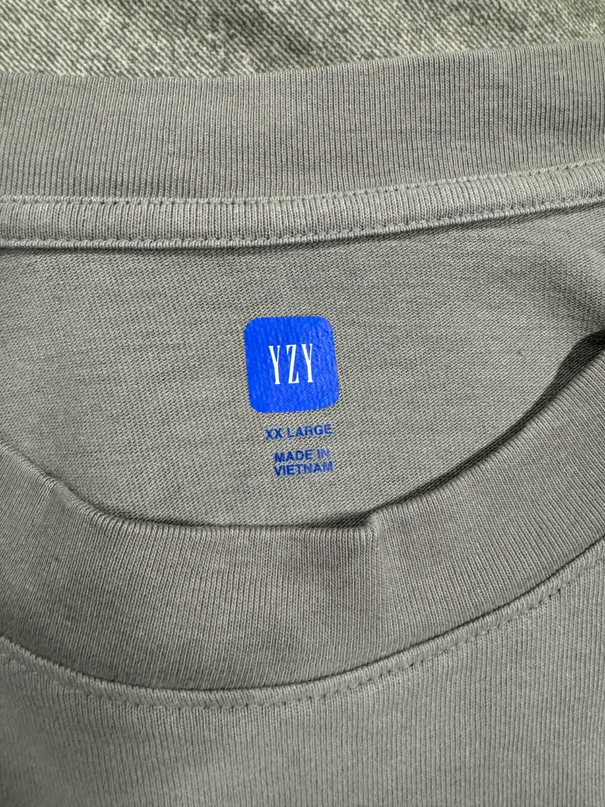 UNRELEASED YZY GAP LONG SLEEVE SHIRT (LIGHT GREY – 2XL) *IN HAND*