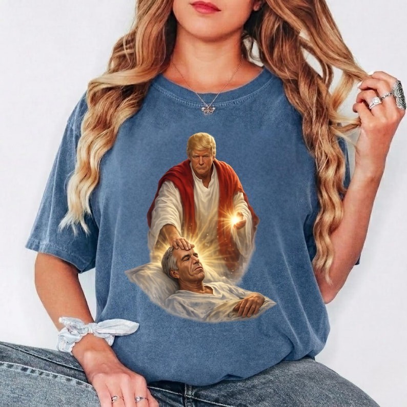 Trump Healing Epstein Satirical Political Shirt Funny Meme Tee