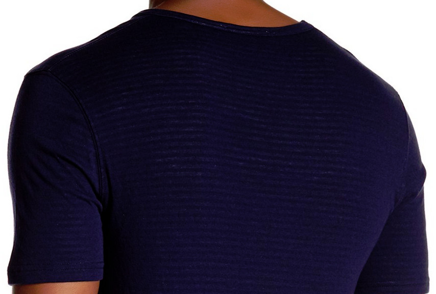 Slate & Stone Stripe Colorblock Tee Navy/Grey XL NWT $88