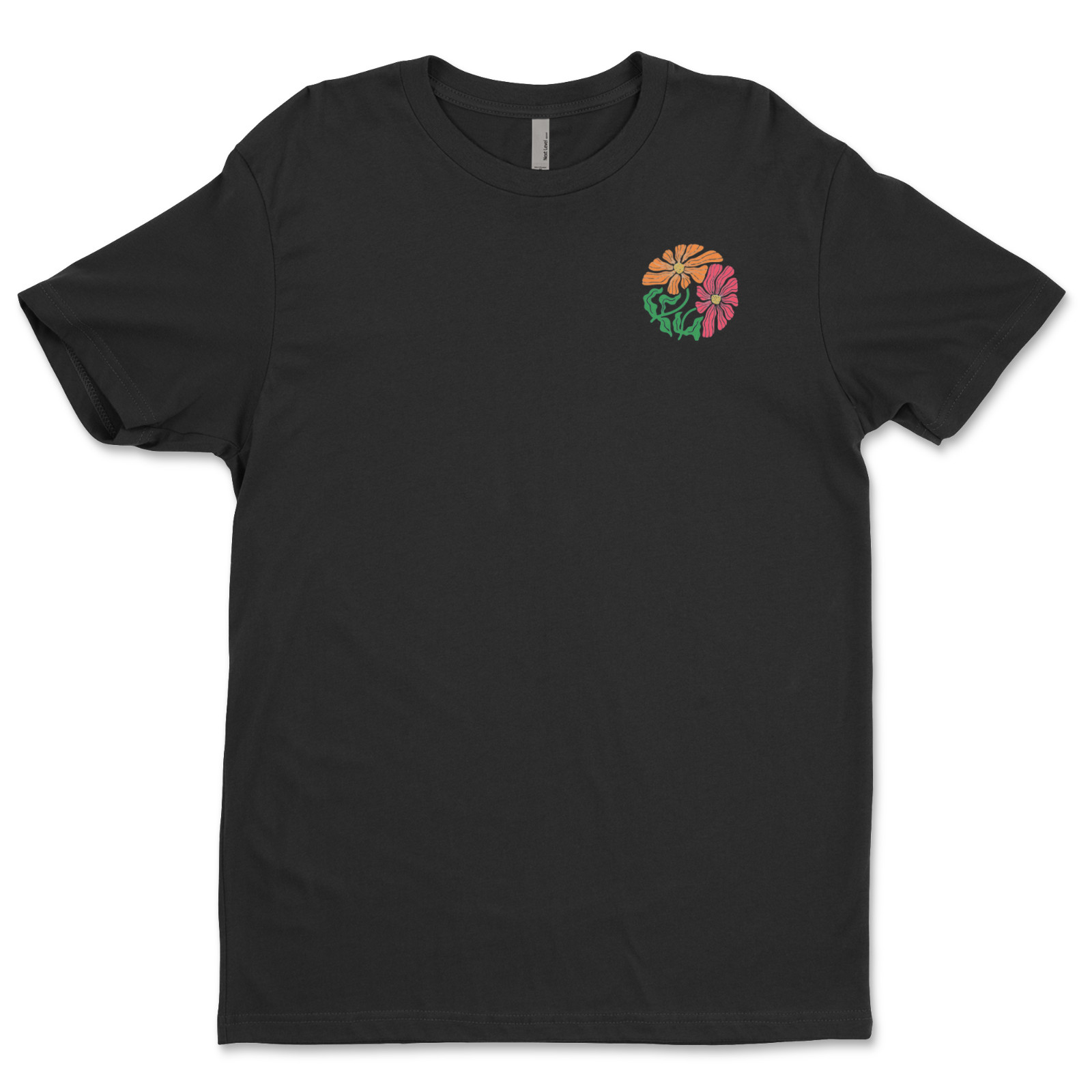 DTF flowers/ Custom Unisex Soft Style T-Shirts, Next Level- Cotton