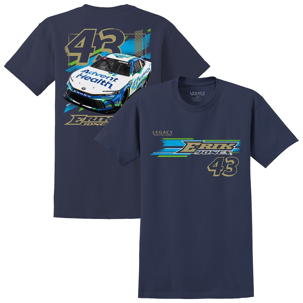 Erik Jones #43 NASCAR Shirt AdventHealth LEGACY Racing Car Tee