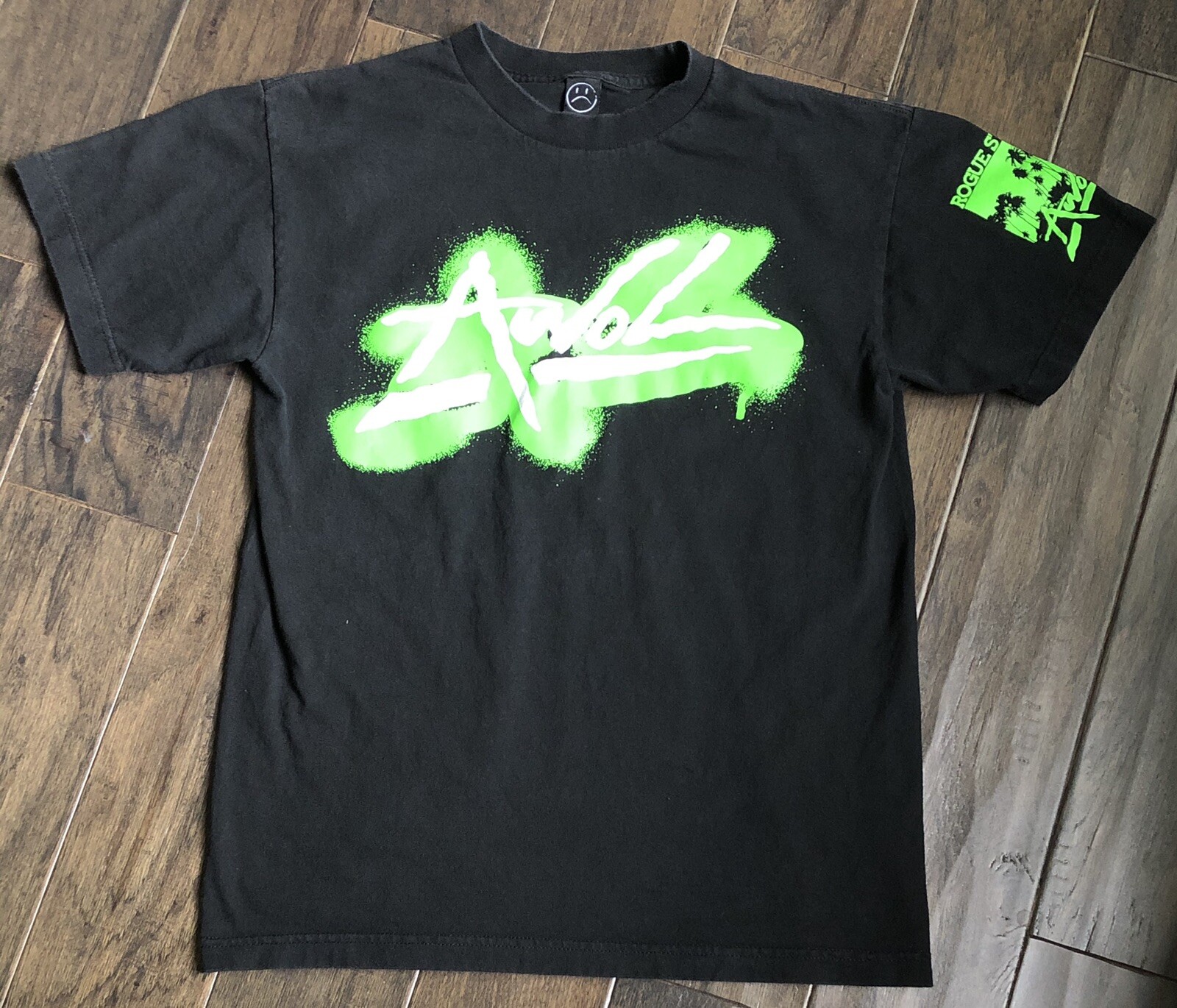 Rogue Status AWOL T-shirt Sz Medium Splatter Splash Skateboard Graffiti